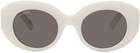 Balenciaga White Dynasty Sunglasses