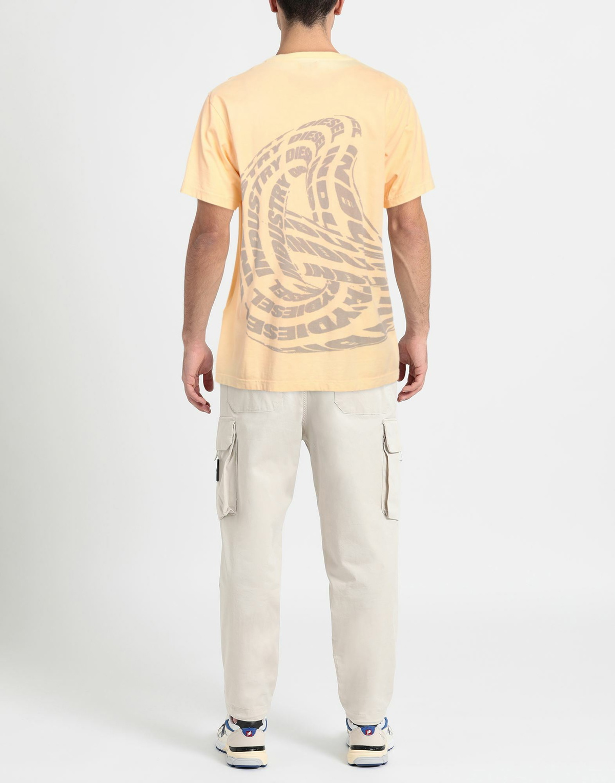 Diesel Mens T-shirt in Yellow