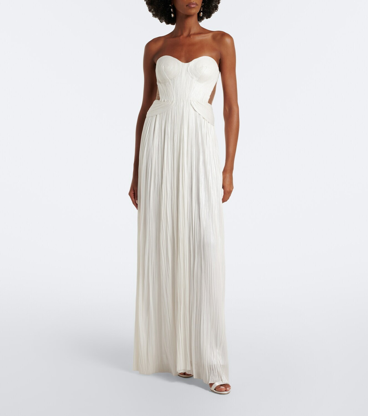 Maria Lucia Hohan Kamina cutout silk tulle bustier gown