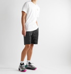 Nike - Sportswear Tech Pack Webbing-Trimmed Belted Crinkled-Nylon Shorts - Black