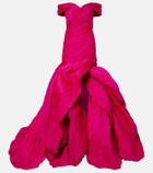 Marmar Halim Off-shoulder bustier gown