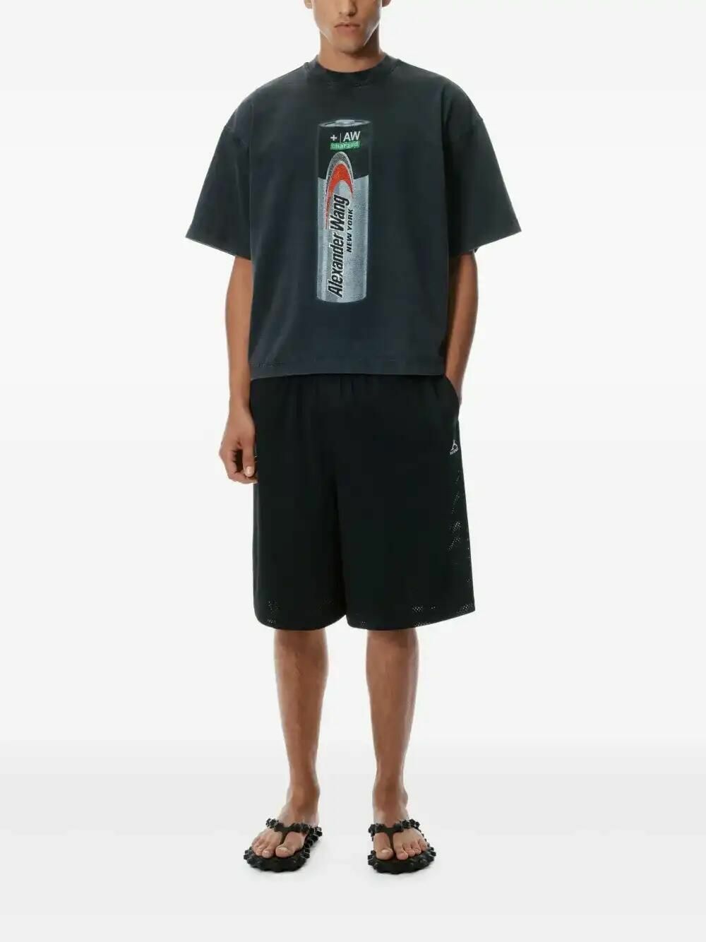 Tシャツ・カットソー Alexander Wang Graphic Unisex Short Sleeve Tee alexander wang - 【ラスト1点】 SHORT SLEEVE TEE WITH NY PUFF