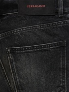 FERRAGAMO - Stonewashed Cotton Denim Jeans