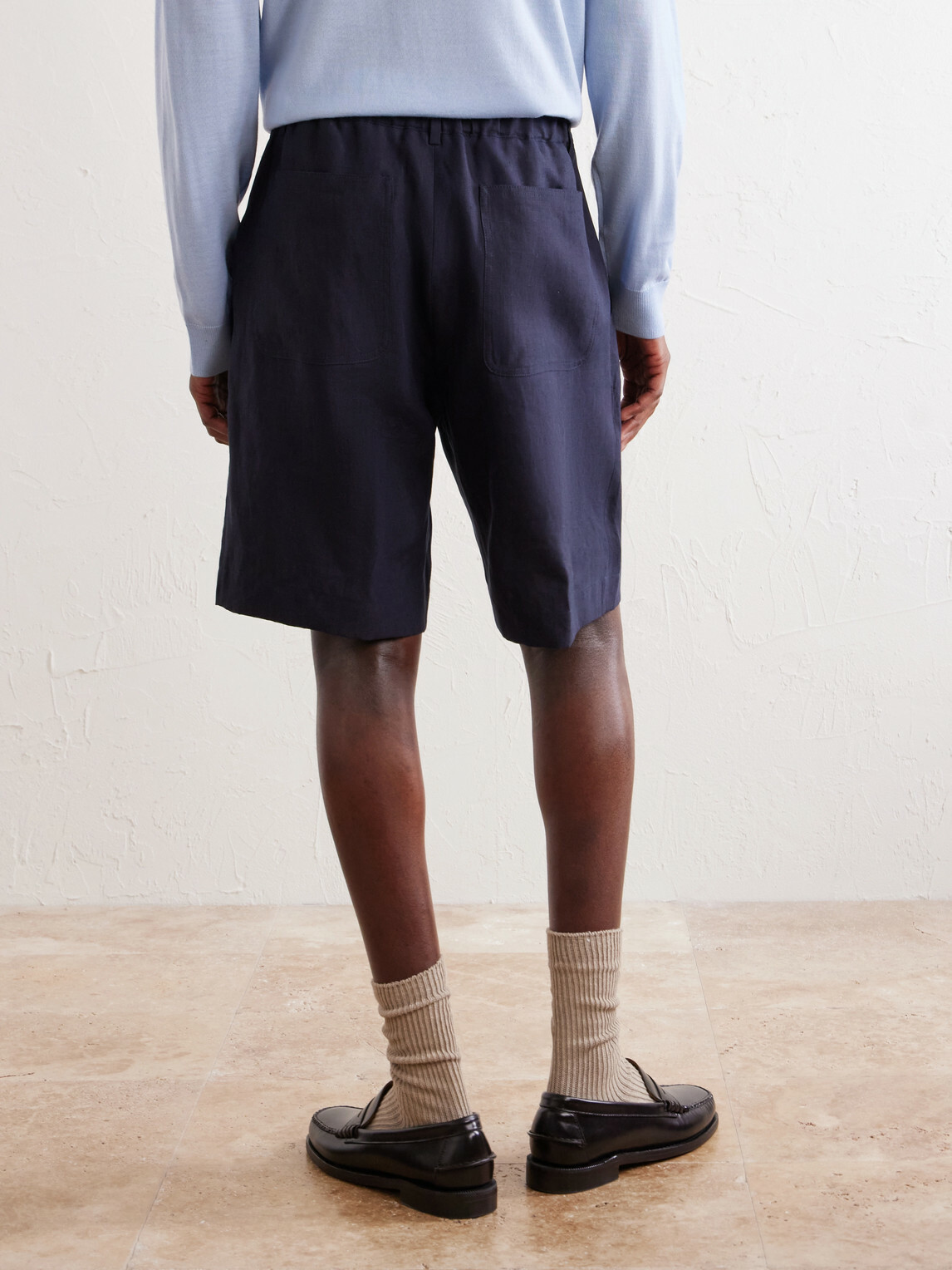 Paul Smith - Straight-Leg Linen Shorts - Blue