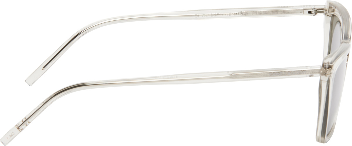 ★saint Laurent★ ベージュ SL 737 Mica Thin サングラス メンズ Saint Laurent ベージュ Sl 737 Mica Thin サングラス