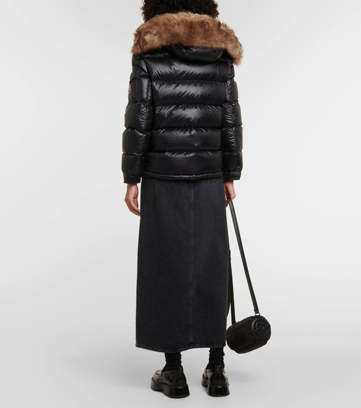 MONCLER 25S FUR-TRIMMED DOWN JACKET 428
