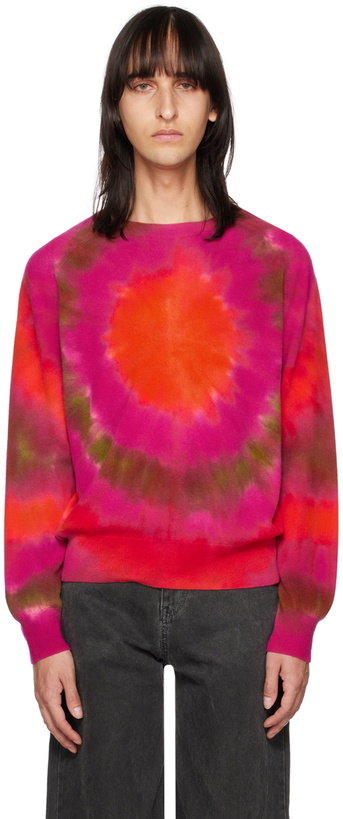 Photo: The Elder Statesman Pink Crewneck Sweater