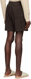 AURALEE Brown Organic Cotton Shorts