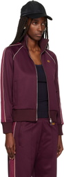 Wales Bonner Burgundy 'The Mantra' Track Jacket