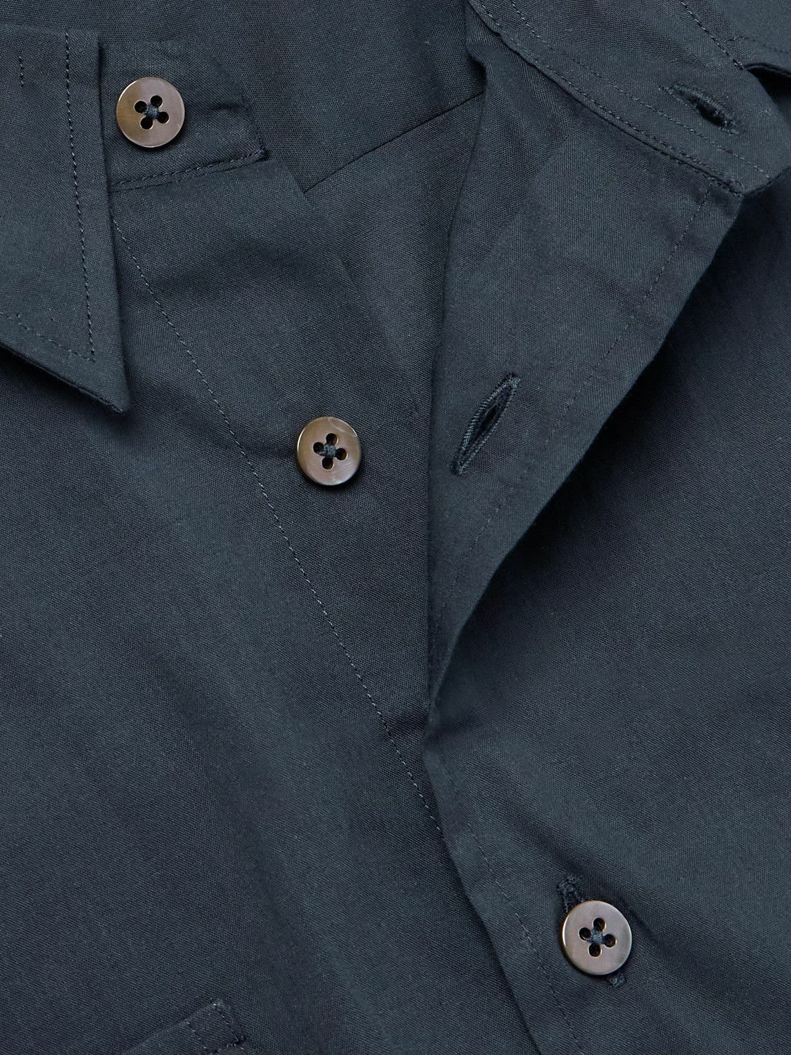 De Bonne Facture - Artist Cotton-Voile Shirt - Blue