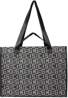 GCDS Black Monogram Weekend Tote