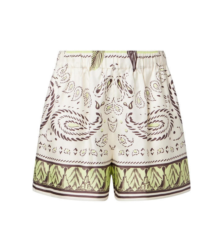 Photo: Tory Burch Printed silk shorts
