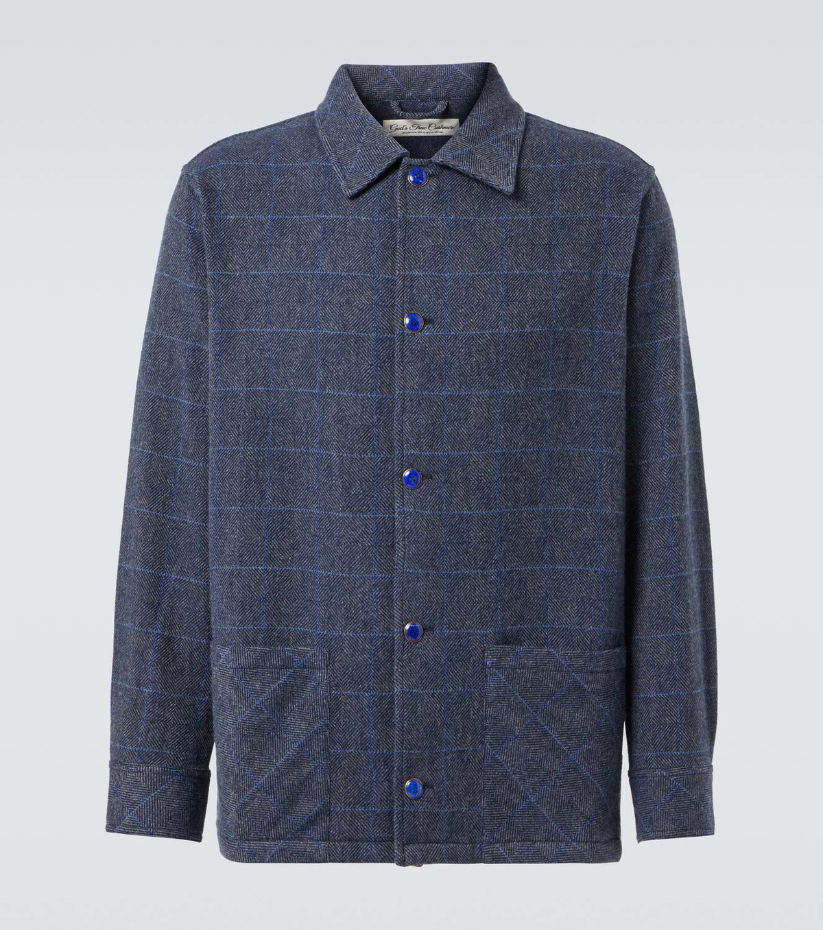 God's True Cashmere Checked cashmere overshirt