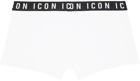 Dsquared2 White Be Icon Boxers