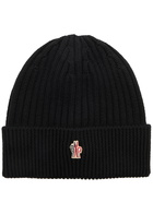 Moncler Grenoble Après-Ski Ribbed Wool Beanie - Black - One Size