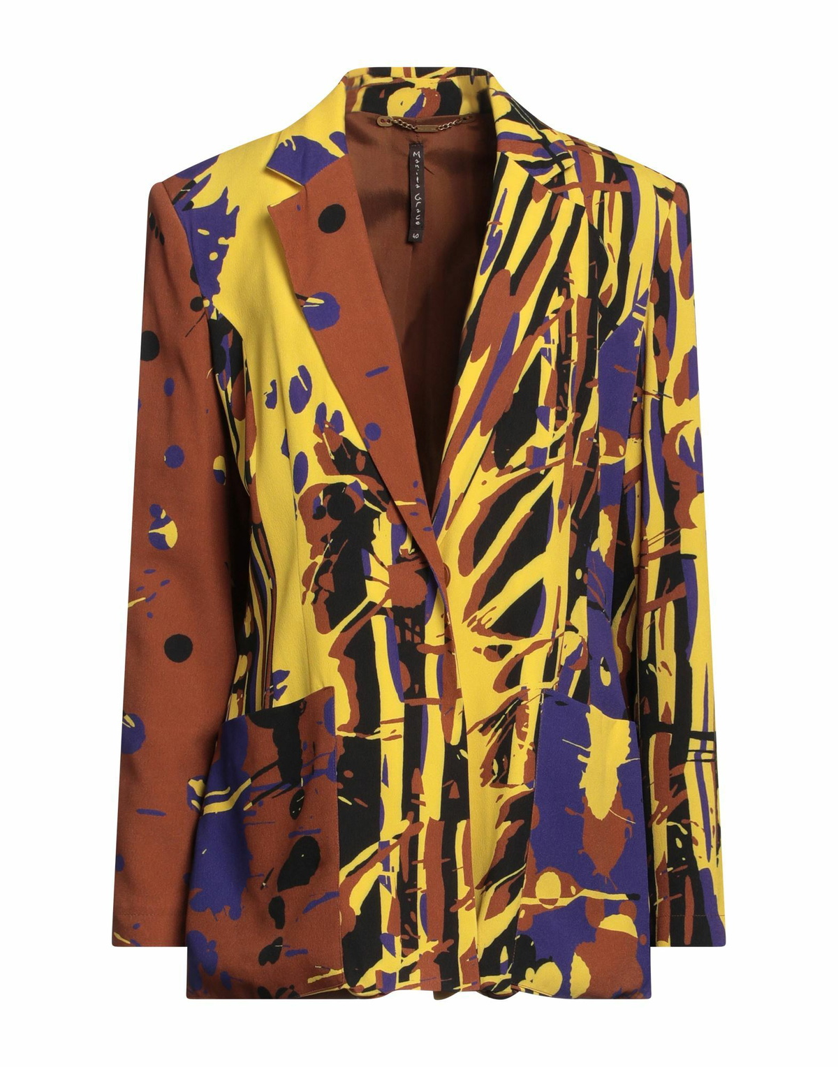 Manila Grace Womens Blazer in Brown