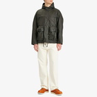 Barbour Men's Heritage+ Modified Durham Wax Jacket in Archive Olive