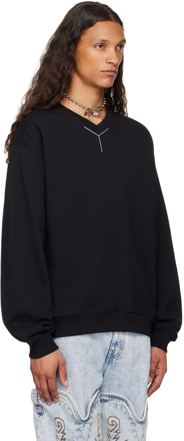 Y/Project Black Chrome Sweatshirt