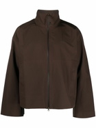 BLAEST Brown Sula Funnel Neck Jacket