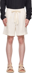 COMMAS Off-White Linen Lounge Shorts