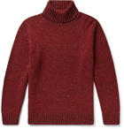 Inis Meáin - Donegal Merino Wool and Cashmere-Blend Rollneck Sweater - Red