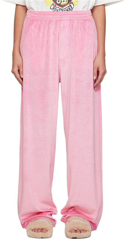 Photo: Balenciaga Pink Baggy Lounge Pants