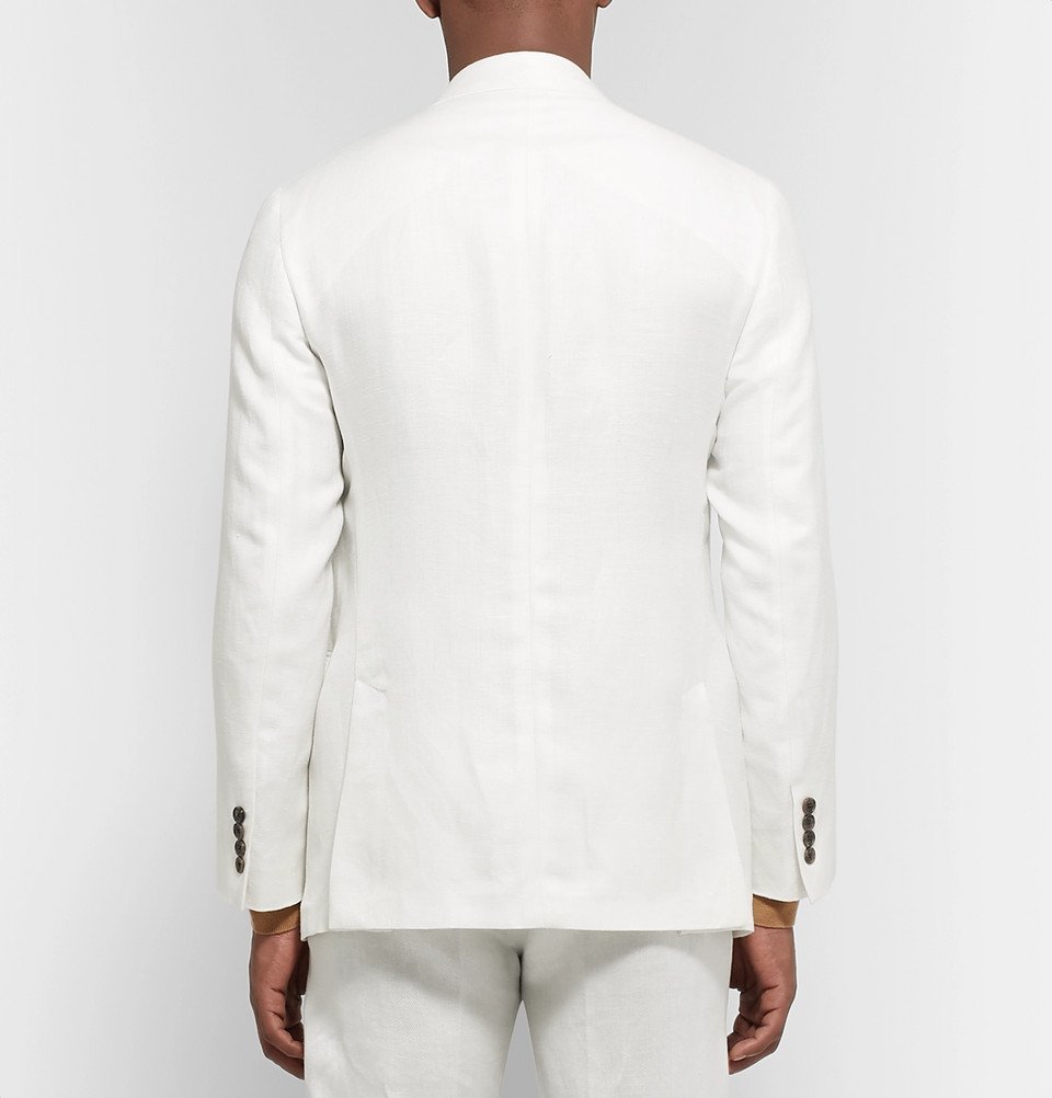 Freemans White Linen Trousers