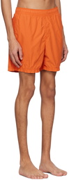 Stone Island Orange Patch Swim Shorts