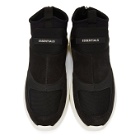 Essentials Black Laceless Sock Runner Sneakers