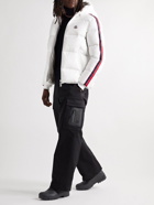 Moncler - Dincer Striped Quilted Nylon Hooded Down Jacket - White