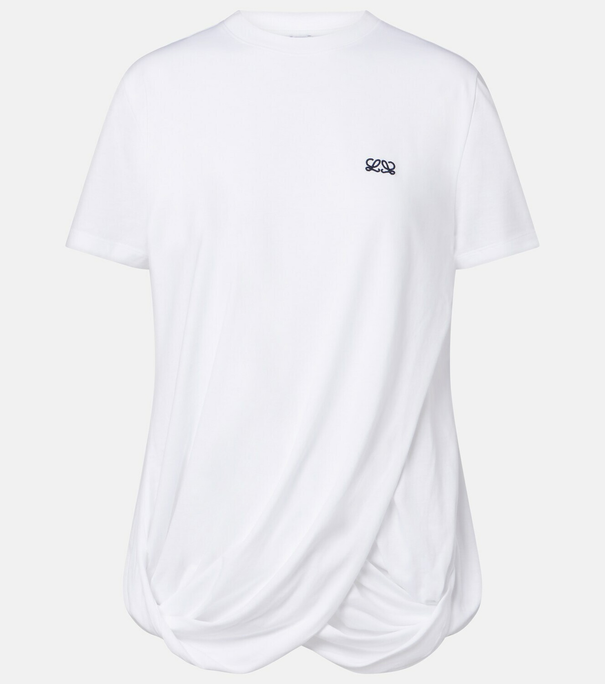 Loewe Double L draped cotton T-shirt