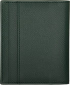 Ferragamo Green Gancini Window Credit Card Holder