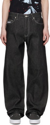Awake NY Black Five Pocket 100 Jeans