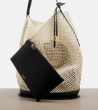 Alaïa Hip Large leather-trimmed bucket bag