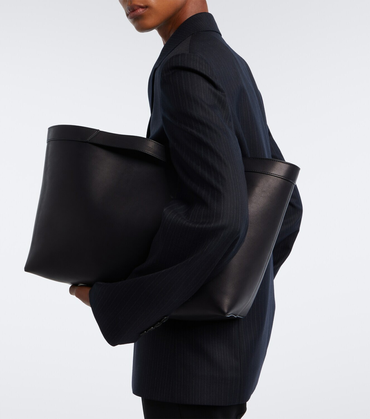 The Row Kit Large leather tote bag