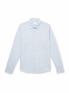 Club Monaco - Luxe Pinstriped Linen Shirt - Blue