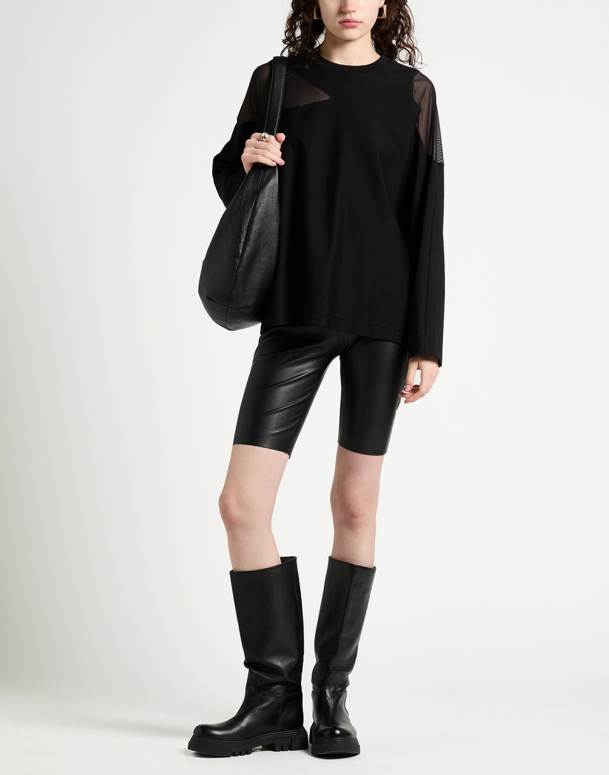 Jijil Womens T-shirt in Black