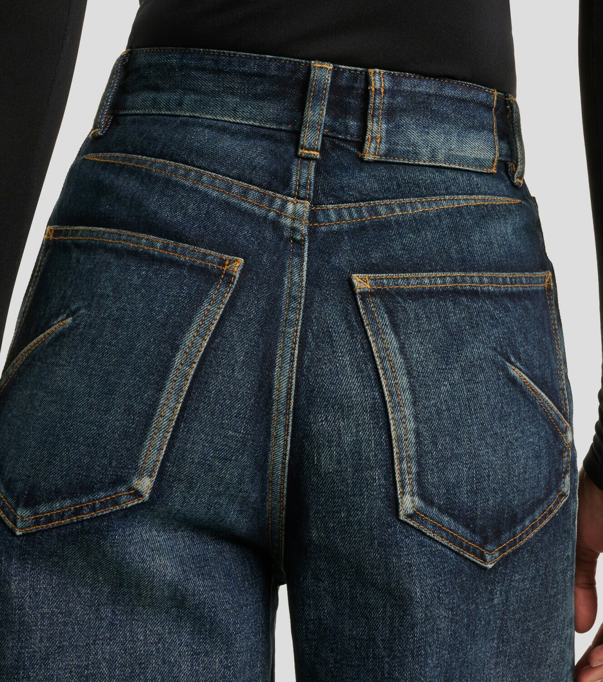 Alaïa Faded wide-leg jeans