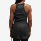 Rick Owens DRKSHDW Women's Denim Tank Vest in Black Wax