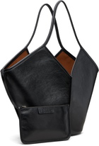 HEREU Black Calella Distressed Tote