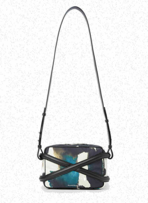 Photo: Alexander McQueen - Harness Camera Bag in Blue