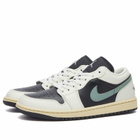 Air Jordan Women's W 1 LOW Sneakers in Anthracite/Jade/Sand