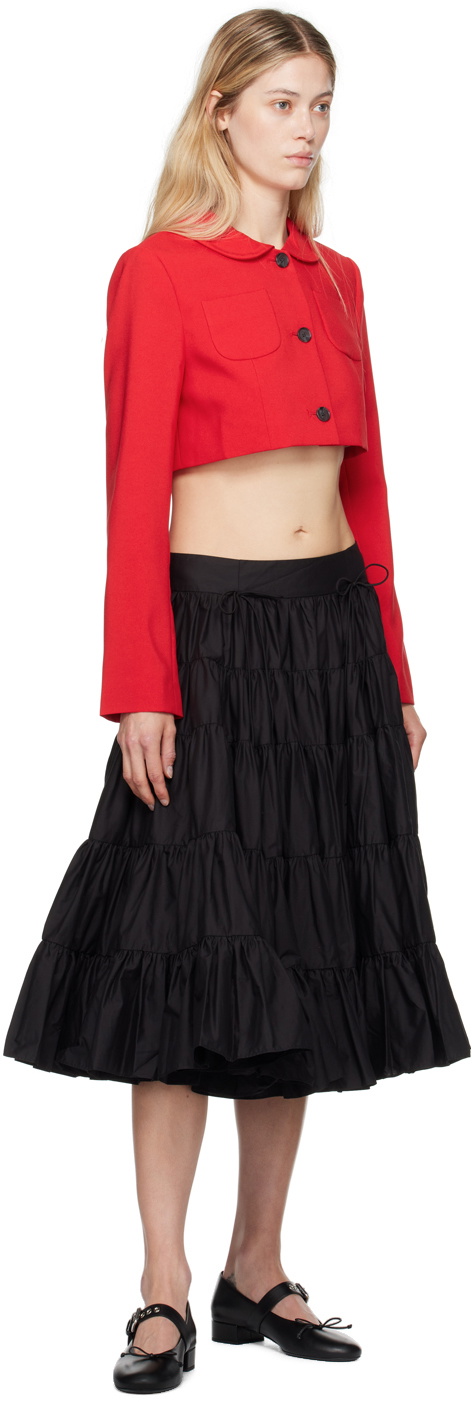 Sandy Liang Red Ennis Jacket