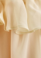 Bec & Bridge Knox Lace-trimmed Silk-chiffon Maxi Dress Yellow