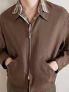 Valstar - Stan Linen Bomber Jacket - Brown