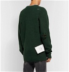 Vetements - Oversized Distressed Wool Sweater - Green