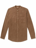 Massimo Alba - Raji Grandad-Collar Cotton-Corduroy Shirt - Brown