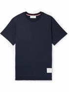 Thom Browne - Logo-Appliquéd Cotton-Jersey T-Shirt - Blue