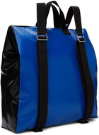 Marni Blue PVC Two-Way Tote Backpack