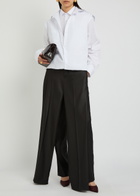 Bettter Double-shirt Cotton-blend Poplin Midi Dress White